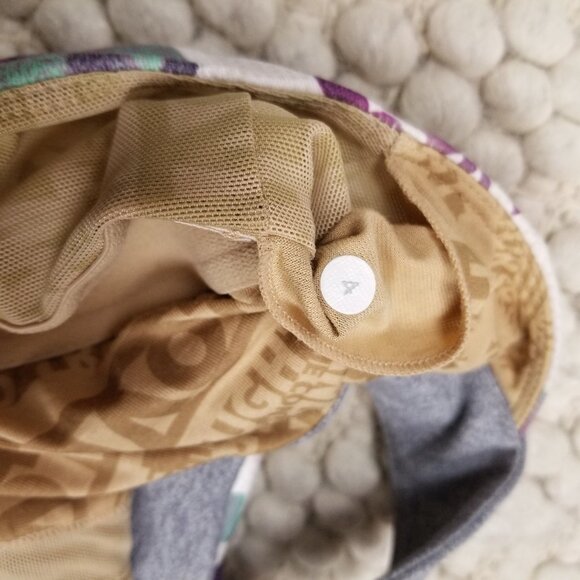 Lululemon Scoop Neck Tank Blurred Blossoms White / Heathered Fossil Sz 4 - Picture 8 of 8